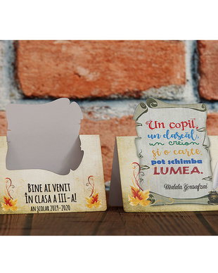 Felicitare personalizata pentru elevi - cadou prima zi de scoala