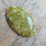Cabochon opal verde, 46x26x7 mm