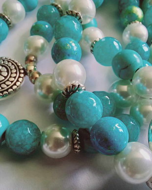 Turcoaz ~ Blue Agata ~ Perle