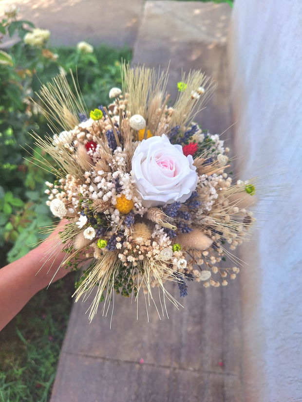 Buchet mireasa rustic