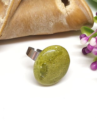 Inel opal verde