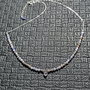 Colier argint iolit tanzanit brioleta lant argint minimalist boho chic trendy - Transport gratuit