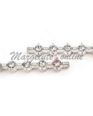 Distantier cu strasuri, 7 siruri, 49x6.7x4.7 mm