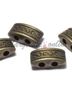 Distantier metalic, bronz, 10x5 mm