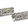 Distantier tubular, platina, 31x11 mm