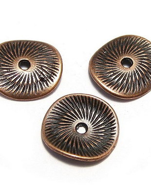 Distantier metalic, cupru, 10x1 mm
