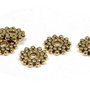 Distantier metalic, auriu antichizat, 9x1 mm