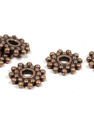 Distantier metalic, cupru, 9x1 mm