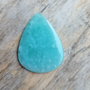 Cabochon amazonit, 39x29x3.5 mm