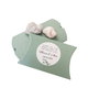 Cutii tip pillow, verde salvie , personalizate