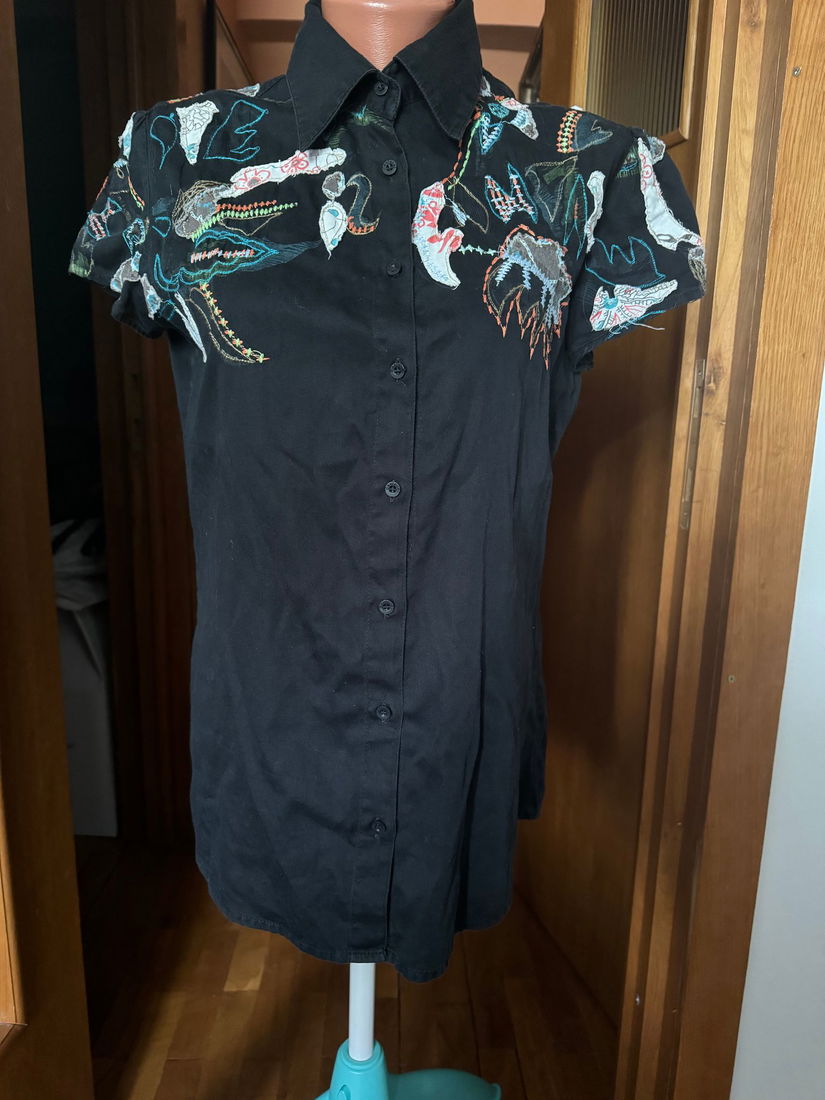 BLUZĂ DESIGUAL BUMBAC MĂRIME 44