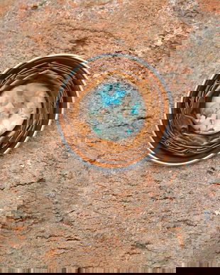 Brosa de vara reciclata gri cu albastrea