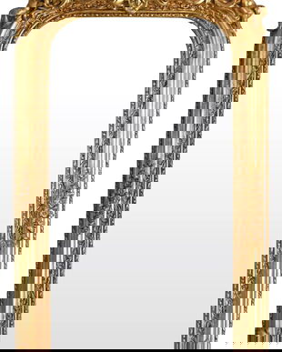 Oglinda Rococo aurie cu ingerasi