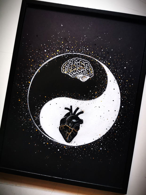 Tablou Yin Yang/ Brain Heart