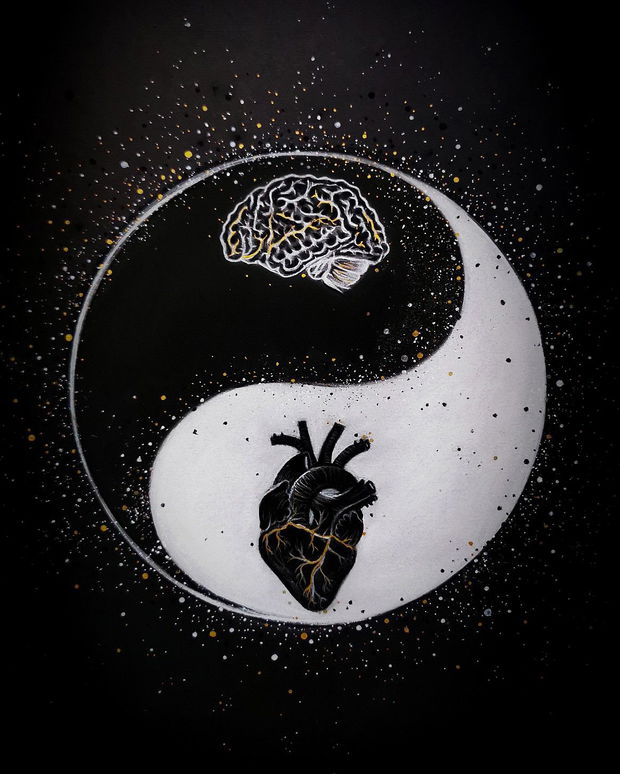 Tablou Yin Yang/ Brain Heart