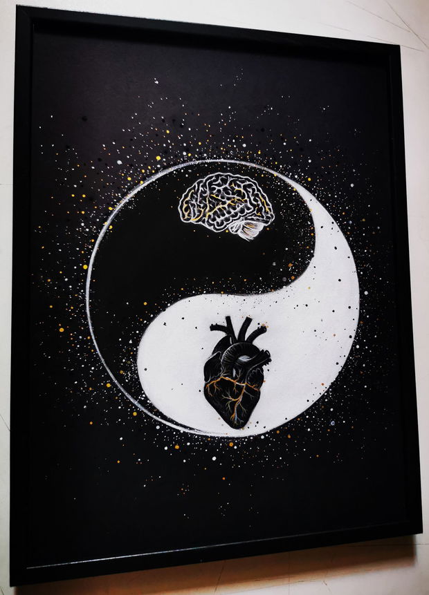 Tablou Yin Yang/ Brain Heart