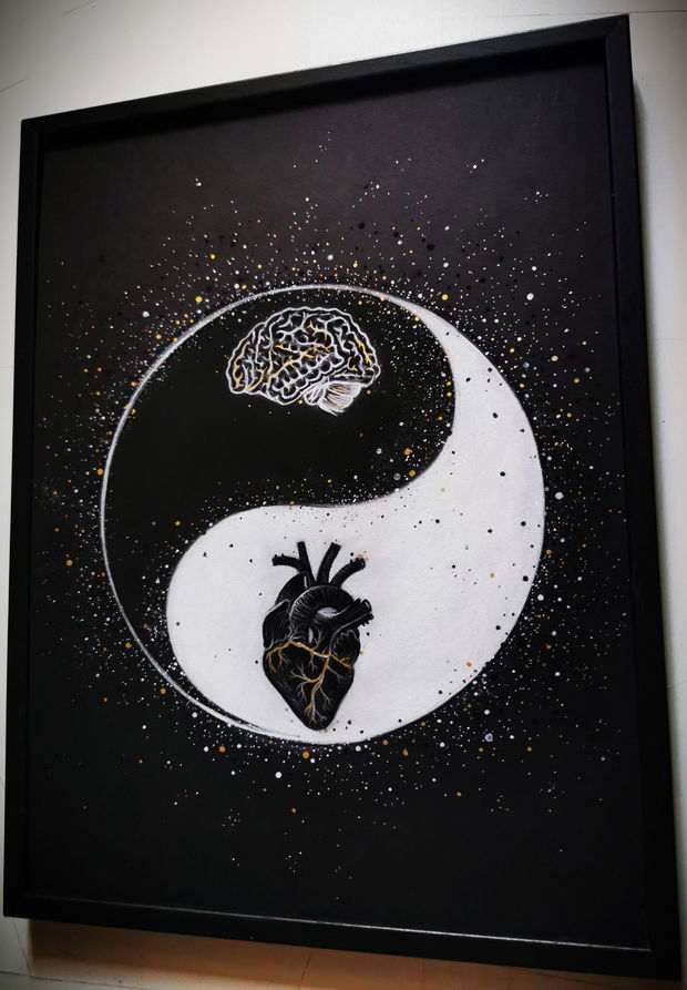 Tablou Yin Yang/ Brain Heart