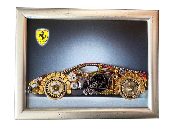 Masina sport model Ferrari Cod M 622・Cadou pentru pasionații de Ferrari・Mașină model Ferrari・Decoratiune Ferrari