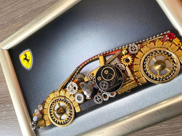 Masina sport model Ferrari Cod M 622・Cadou pentru pasionații de Ferrari・Mașină model Ferrari・Decoratiune Ferrari