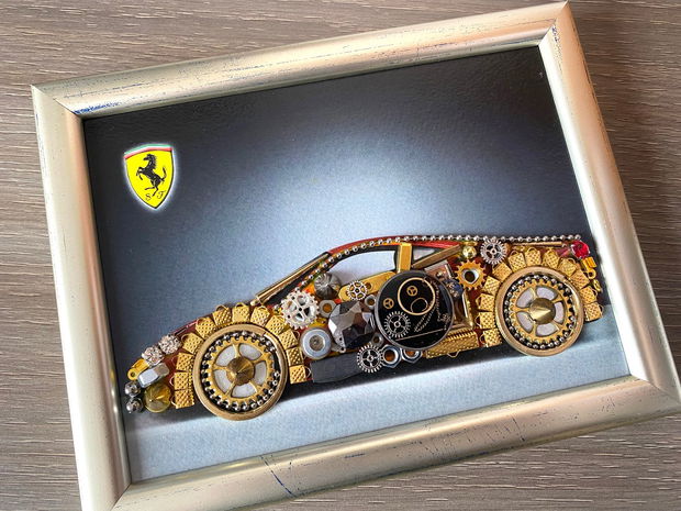 Masina sport model Ferrari Cod M 622・Cadou pentru pasionații de Ferrari・Mașină model Ferrari・Decoratiune Ferrari