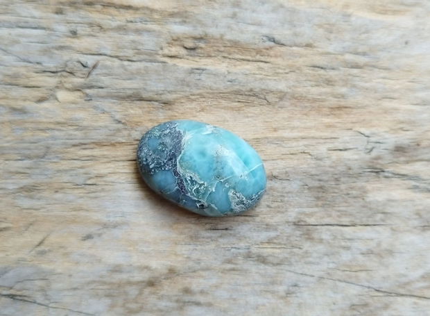 Cabochon larimar, 21x15x6.5 mm