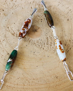 Cercei handmade cu agate leopard