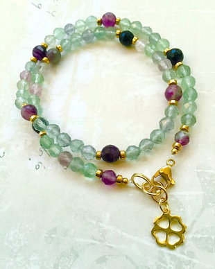 Colier CHOKER fluorit