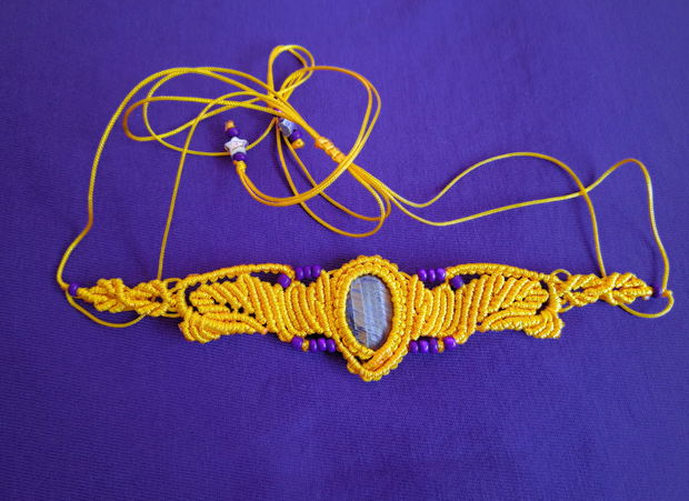 Colier Unicat Macrame TIGRUL MAGIC