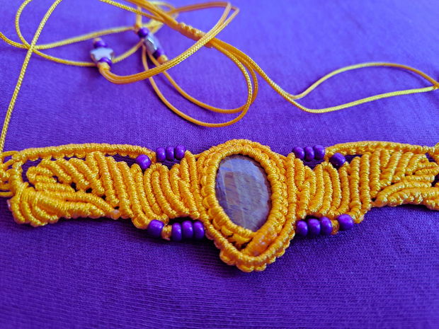 Colier Unicat Macrame TIGRUL MAGIC