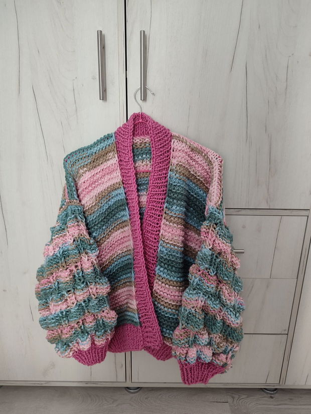 Cardigan cu roz