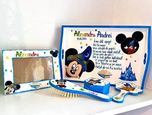 Set Mot Mickey Mouse pictat