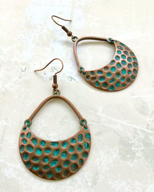 Cercei Boho cupru