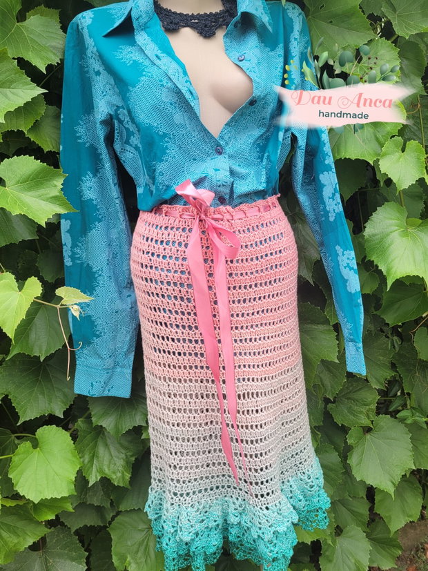 Fusta crosetata "Pinkilicious"