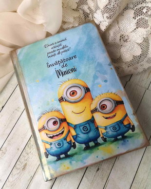 Agenda personalizata pentru educataore/ invatatoare - tema Minioni