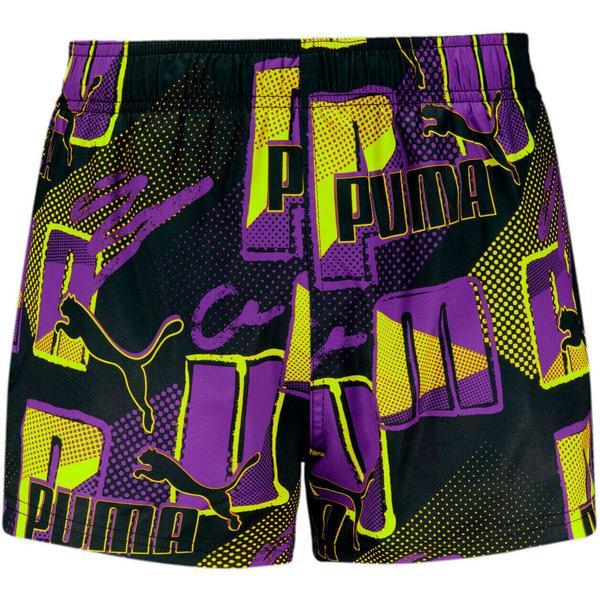 Pantaloni scurti barbati Puma Swim Men Print Logo Short 93836101, XL, Mov