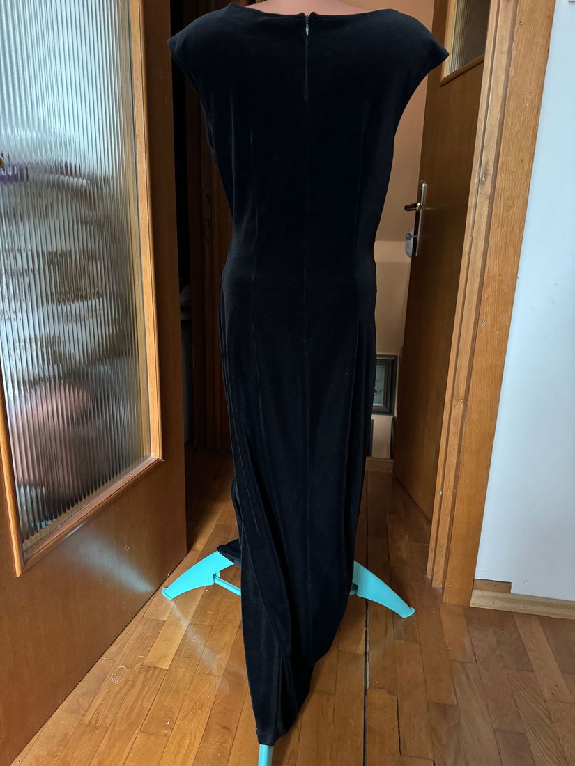 ELEGANȚĂ ROCHIE CATIFEA ELASTICĂ ARIELLA LONDRA MĂRIME 40E