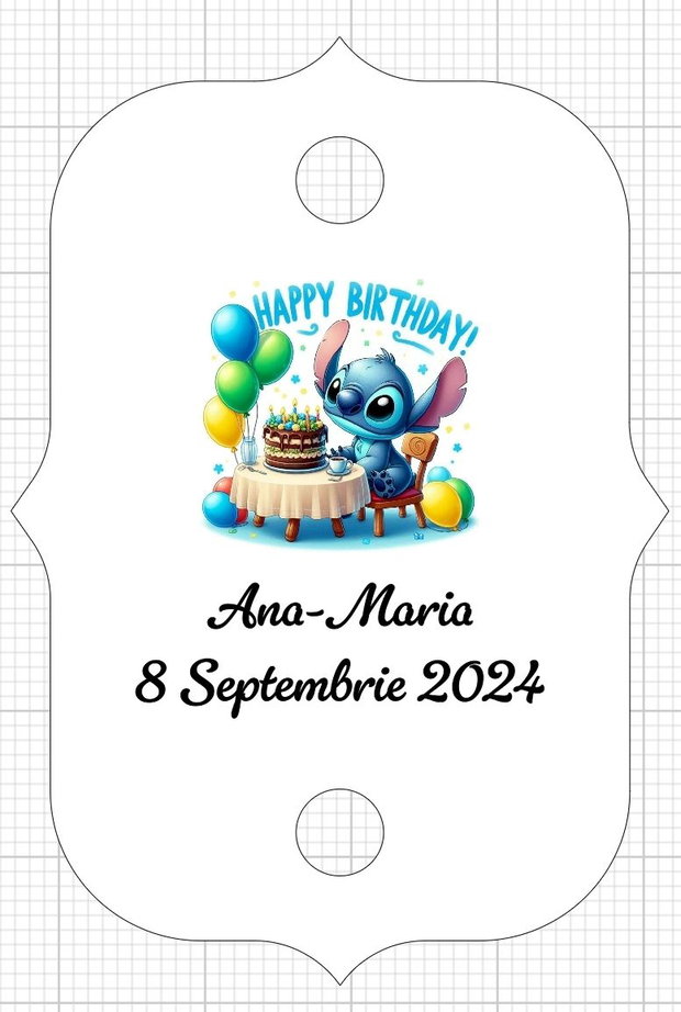 Eticheta artificii tort botez/Onomastica/ Artificii tort cu eticheta personalizata