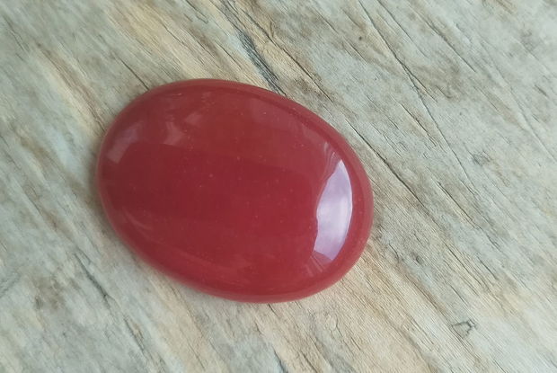 Cabochon jad rosu, 40x30 mm - 2 buc, REZERVATE