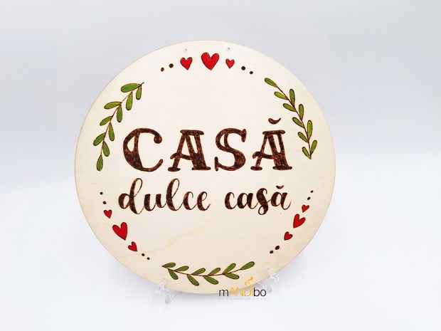 Tăbliță decorativă - Casă, dulce casă