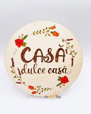 Tăbliță decorativă - Casă, dulce casă