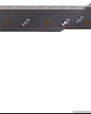 Consola exotica neagra cu trei sertare