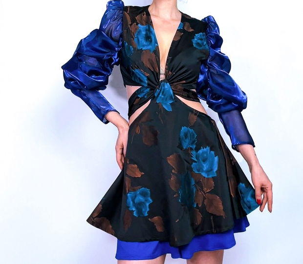 Rochie floral blue