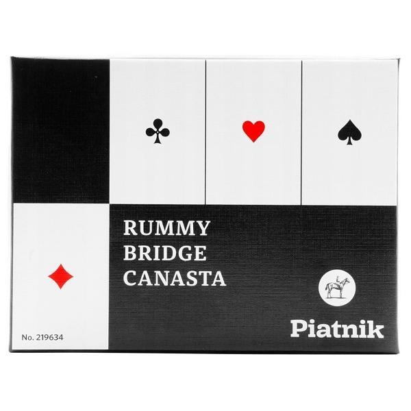 Set 2 pachete carti de joc. Rummy, Bridge, Canasta