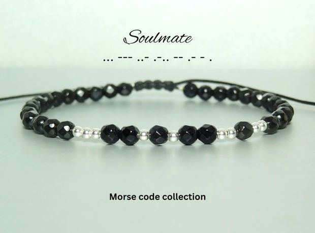 Bratara - cod morse- Soulmate/ Bratari personalizate