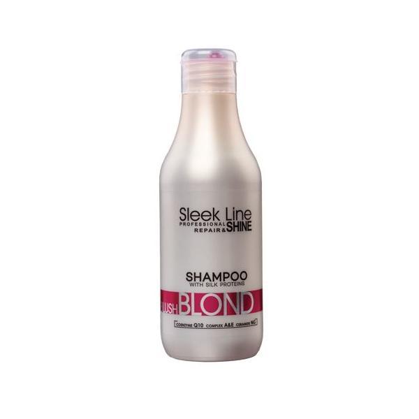 Sampon Blond Blush Sleek Line contine pigment neutralizant roz, 300ml