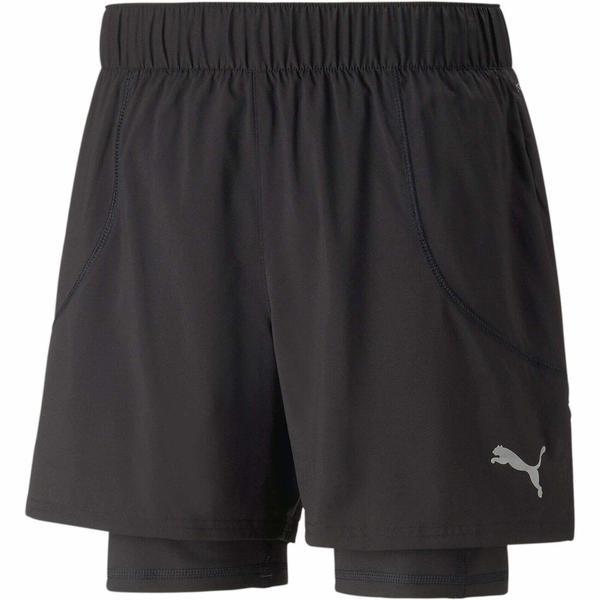 Pantaloni scurti barbati Puma Run 2in1 5 Short 52327701, L, Negru