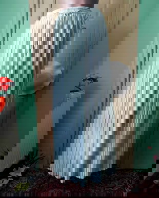 Fusta maxi, plisata marunt