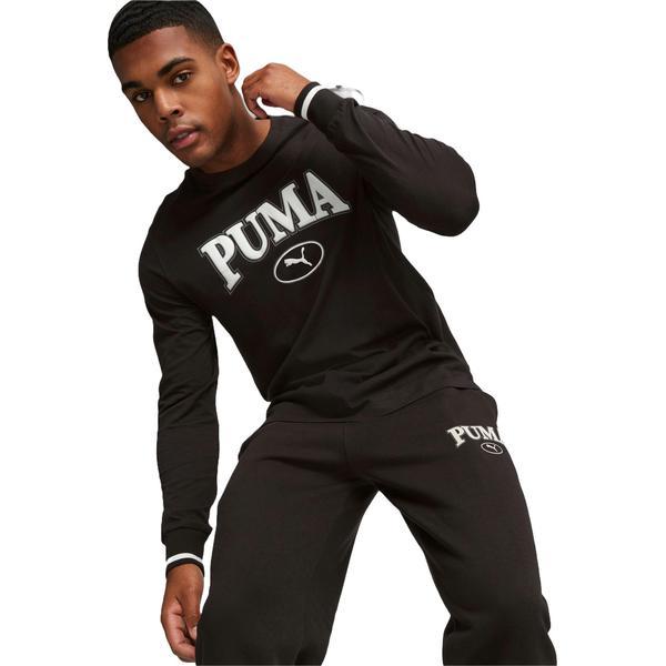 Bluza barbati Puma Squad Longsleeve Tee 67601501, M, Negru