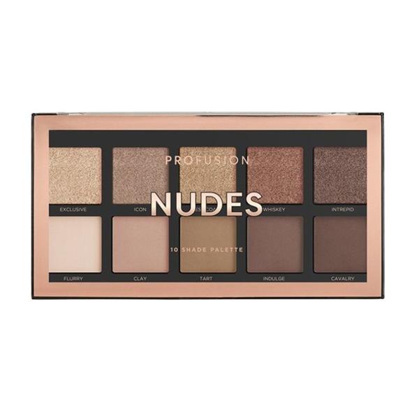 Paleta Farduri Vegane, 10 Nuante - Profusion Cosmetics Nudes, 103 g