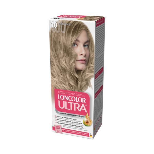 SHORT LIFE - Vopsea Permanenta pentru Par Loncolor Ultra, nuanta 10 blond cenusiu